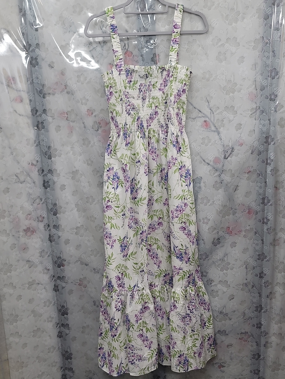 Hill House Anjuli Nap Dress In Wisteria Floral Size Large - Picture 6 of 7